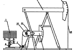 太陽能光伏發(fā)電系統(tǒng)應(yīng)用在陸上采油機(jī)上的供電裝置