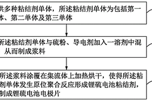 鋰硫電池粘結(jié)劑、鋰硫電池電極片的制備方法及鋰硫電池