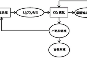 沉積型鋰鉀鹽富集提取鋰鹽的方法