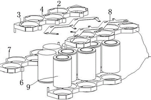 用于鋰電池組電芯的可拆卸拼裝式支架