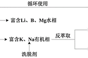 鹵水中鉀和鋰的預(yù)富集萃取體系及預(yù)富集方法