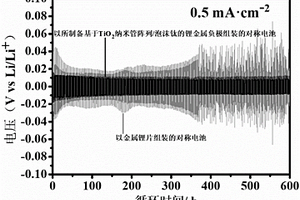 基于TiO<sub>2</sub>納米管陣列/泡沫鈦的鋰金屬負(fù)極材料及其制備方法