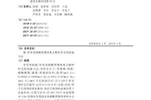 鈹、鋇參雜磷酸鐵鋰納米正極材料及其制備方法