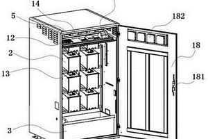 電池自動感應(yīng)內(nèi)置水消防的換電柜