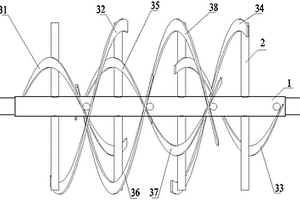 臥式包覆造粒反應(yīng)釜用雙向斷開(kāi)式攪拌系統(tǒng)