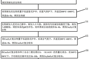 Co2SnO4/C/S復(fù)合材料及其二氧化鈦誘導(dǎo)生長方法、應(yīng)用