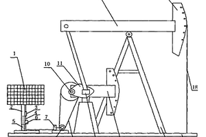 太陽(yáng)能光伏發(fā)電系統(tǒng)應(yīng)用在陸上采油機(jī)上的供電裝置