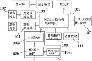 多功能無線麥克風(fēng)主機(jī)