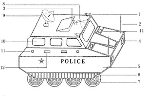 軍、警兩用偵測、監(jiān)視車