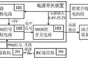 用于電動(dòng)多旋翼無(wú)人飛行器的電源開關(guān)裝置