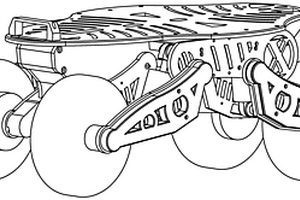 電動(dòng)四驅(qū)越野減震滑板車