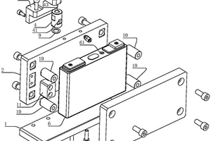 用于方形二次電芯內(nèi)壓監(jiān)測(cè)的工裝