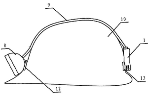 可摘卸安全帽燈