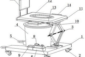 可升降旋轉(zhuǎn)的移動馬桶
