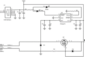 基于USB充電的聚合物鋰電池自切換電路