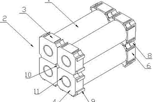 便于固定的圓柱形鋰離子電池組支架