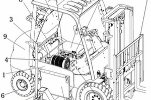 鋰電池叉車的電控系統(tǒng)安裝結(jié)構(gòu)