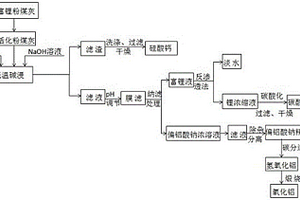 從粉煤灰中分離富集鋰、鋁、硅的方法