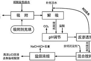 從碳酸鹽型鹵水中提取鋰的方法