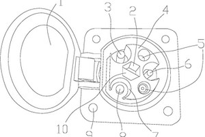 用于汽車鋰電池的充電插座