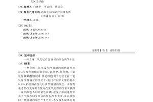 含鋰二氧化錳有色玻璃的顏色調(diào)節(jié)方法