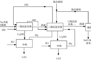 從混合溶液中分離鋰離子的方法