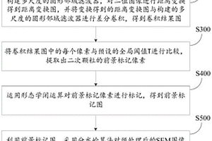 鋰離子正極材料SEM圖迂曲度提取方法及裝置