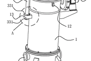 帶有頂部快開結(jié)構(gòu)的鋰電池類除塵器