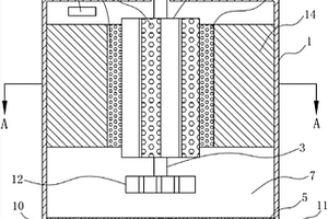 用于箱式萃取法從鹽湖鹵水提鋰的萃取槽強化混合室