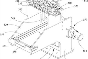 料盤疊放傳輸機(jī)構(gòu)及其鋰電池成品下料裝盤設(shè)備