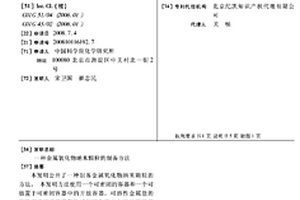 金屬氧化物納米顆粒的制備方法