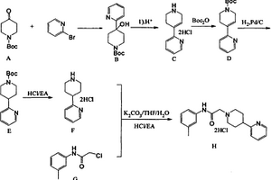 多巴胺D4受體激動(dòng)劑A-412997鹽酸鹽的生產(chǎn)方法