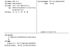 生產(chǎn)超薄雙面光電解銅箔用的有機混合添加劑