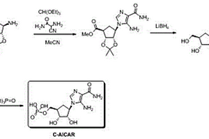 5-氨基-4-氨甲酰咪唑核苷碳環(huán)類似物的合成方法