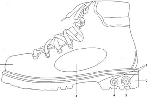 具備智能求救功能的登山鞋