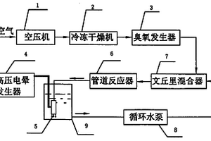 臭氧與高壓電暈聯(lián)用處理高濃度有機(jī)廢水的方法及設(shè)備