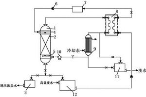 氣-水雙循環(huán)的增濕去濕高鹽廢水淡化裝置及工藝