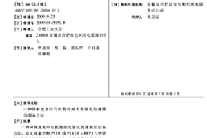 降解廢水中有機物的納米光催化劑薄膜的制備方法