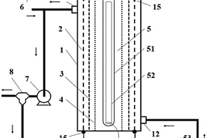 以多級光電管深度處理高鹽有機(jī)廢水的反應(yīng)器