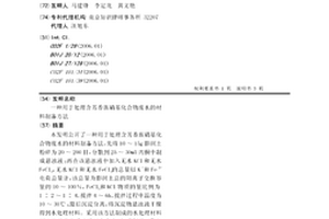 用于處理含芳香族硝基化合物廢水的材料制備方法