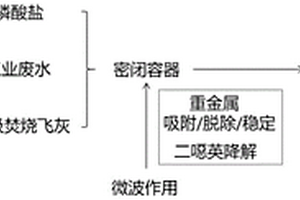 將微波水熱法應(yīng)用于飛灰和電鍍廢水的無(wú)害化共處置方法