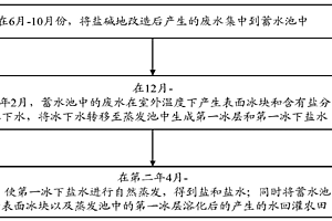 鹽堿地改造廢水的處理方法