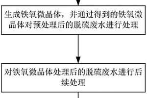 基于活性鐵氧微晶體處理脫硫廢水的裝置及方法