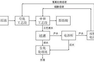 膜法高值化處理脂肪酸廢水工藝