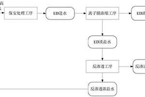 煤化工高鹽廢水的處理工藝及系統(tǒng)