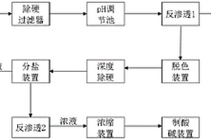 石化高鹽廢水資源化利用工藝及裝置