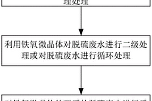 利用活性鐵氧微晶體處理脫硫廢水的裝置及方法