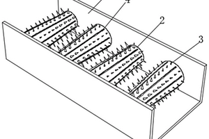 貼壁起伏型紡織廢水纖維攔截破碎裝置