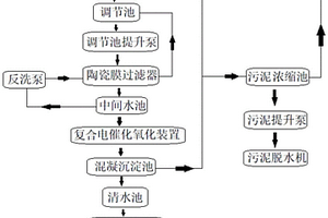 低成本的蘭炭廢水處理系統(tǒng)及方法