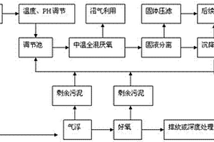 中溫高濃度高懸浮物有機(jī)廢水處理的工藝